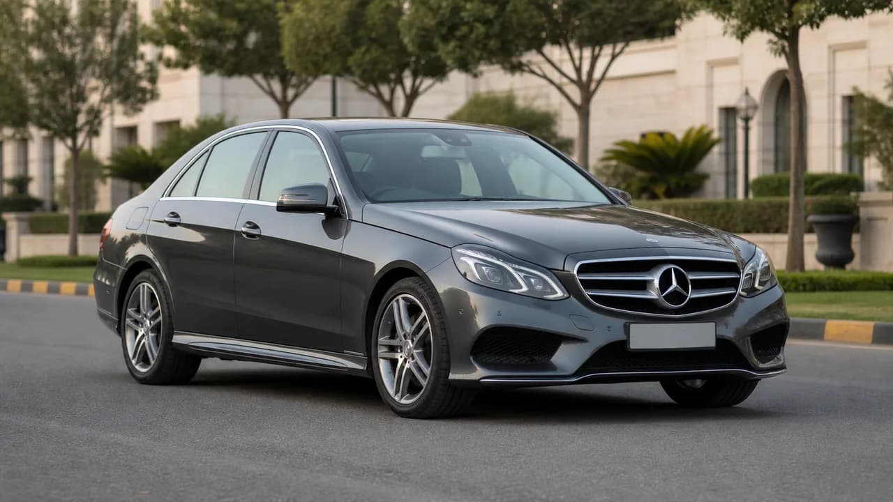 Mercedes E-Class for hire with driver in Islamabad