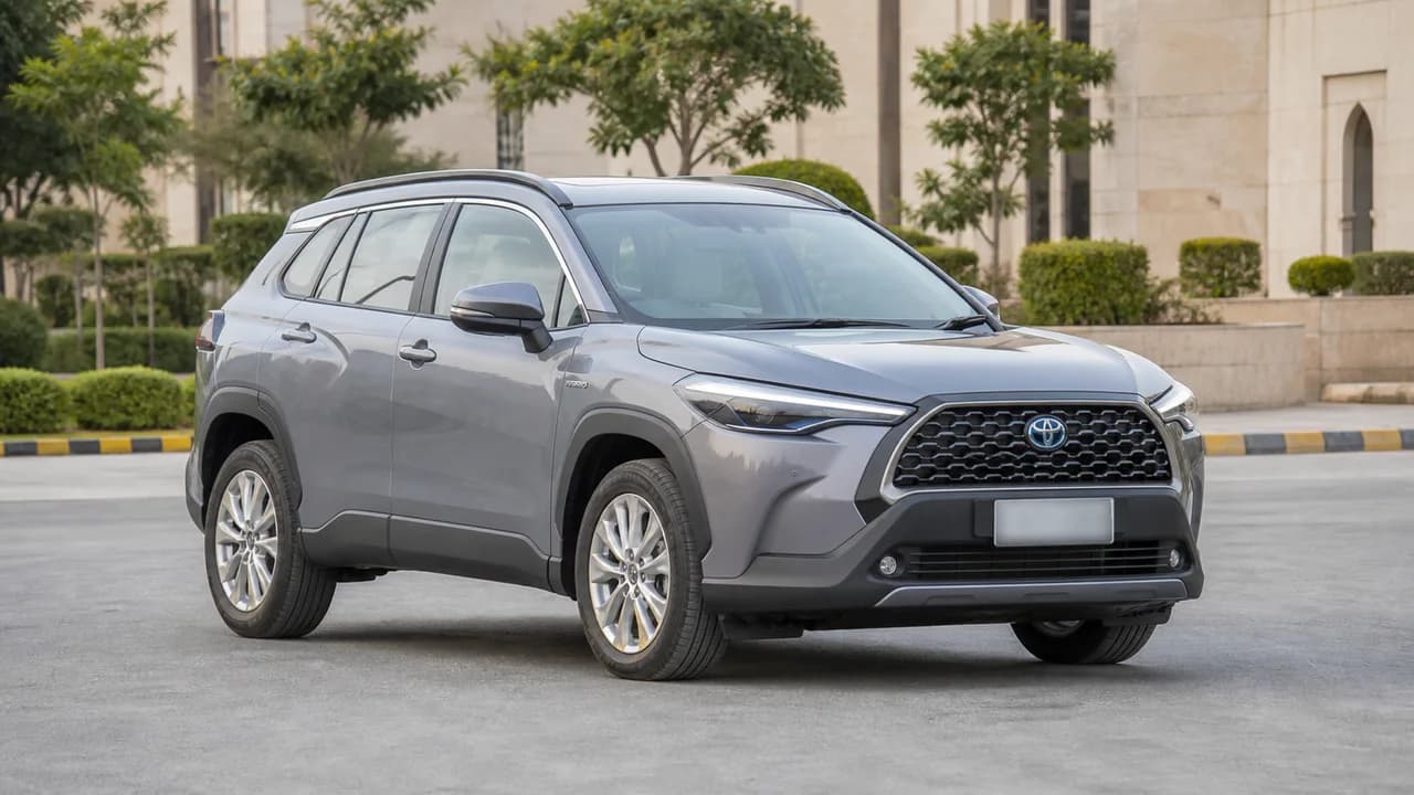 Toyota Corolla Cross for hire with driver in Islamabad